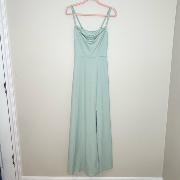 NWT BIRDY GREY Ash Age Grey Crepe Gown XS - Picture 2 of 9